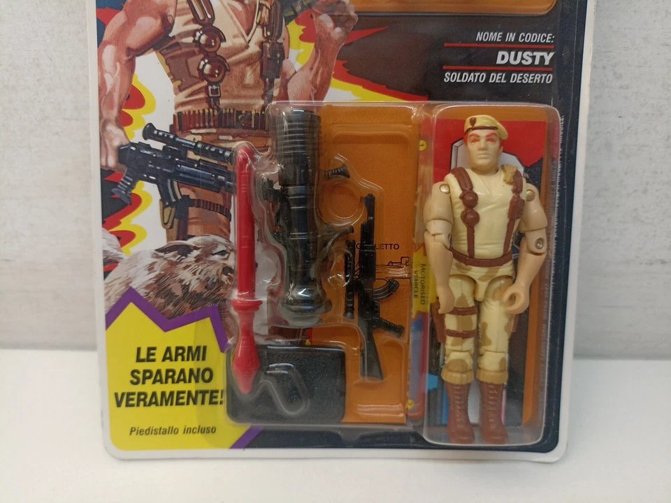 Gi Joe Dusty Soldato Del Deserto 1992 Hasbro MOC Action Figure SIGILLATO-ZR-N10 - Immagine 2 di 4
