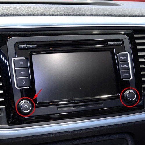2xLeft & Right Auto Radio Knob Button Turn Knob for VW RCD360 RCD440 RCD410 280C - Picture 12 of 14
