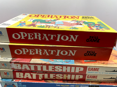 Vintage Operation Board Game Milton Bradley BattleShip $25,000