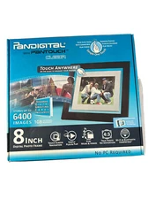 Digital Picture Frame Pandigital Pantouch 8-Inch Touchscreen LCD Digital Frame