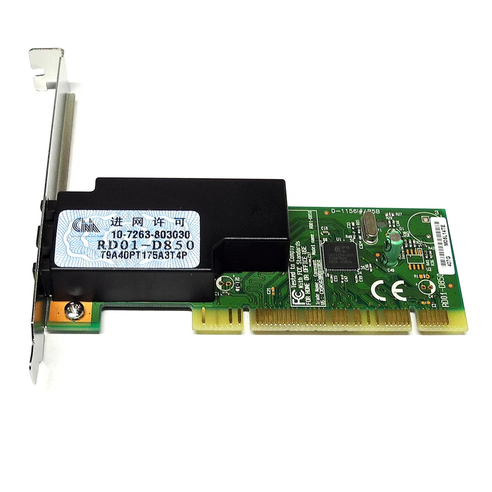 DELL 0HF187 Conexant RD01-D850 Dual-Port RJ-11 PCI Fax Modem Card - Bild 2 von 4