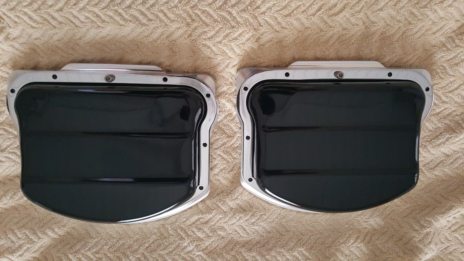 PANHEAD Rocker BOXES for EVO Engine .. with "Parts" .. in BLACK or