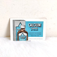 Cartello Pubblicitario Vintage Sandoz Calcio Svizzera CB187