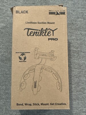 Tenikle Pro Flexible Tripod Bendable Suction Cup Camera & Phone Mount Black