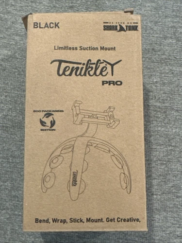 Tenikle Pro Flexible Tripod Bendable Suction Cup Camera & Phone Mount Black