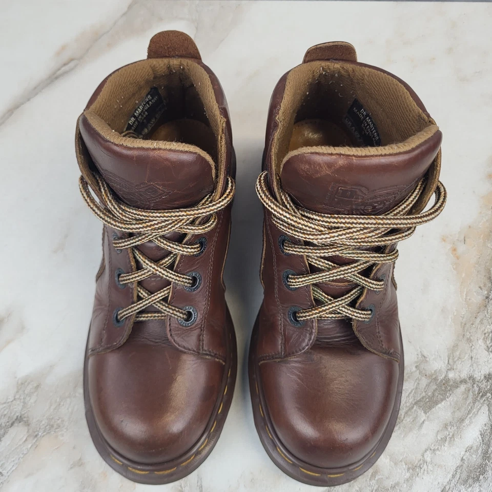 Vintage Dr. Martens Grizzley Boots Women's US 5 UK 3 Brown 8444 - Image 4 of 4