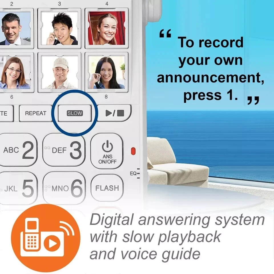 Sistema de respuesta amplificado con cable/inalámbrico VTech SN5147 Big Buttons & Display™ Foto 4 de 4