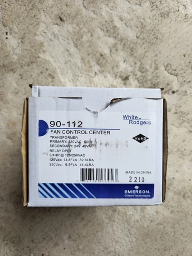 White Rodgers Emerson 90-112 Fan Control Center