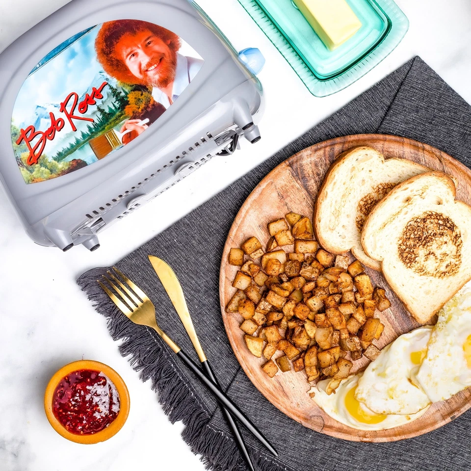 Uncanny Brands Bob Ross Toaster - Toasts Bob's Iconic Face onto Your Toast - Image 2 of 4