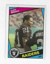 1984 TOPPS CLIFF BRANCH #104 OAKLAND RAIDERS
