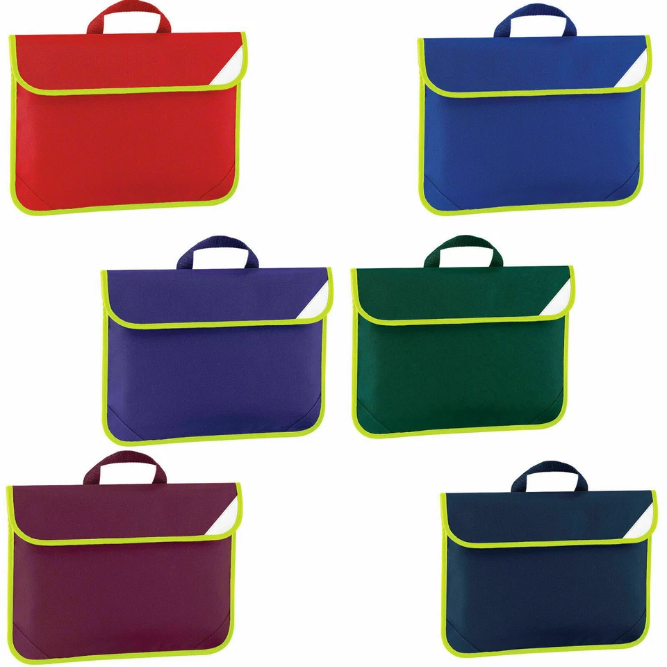 Quadra Book Bag Enhanced-Viz Child School Satchel Reflective Soft Carry - QD452