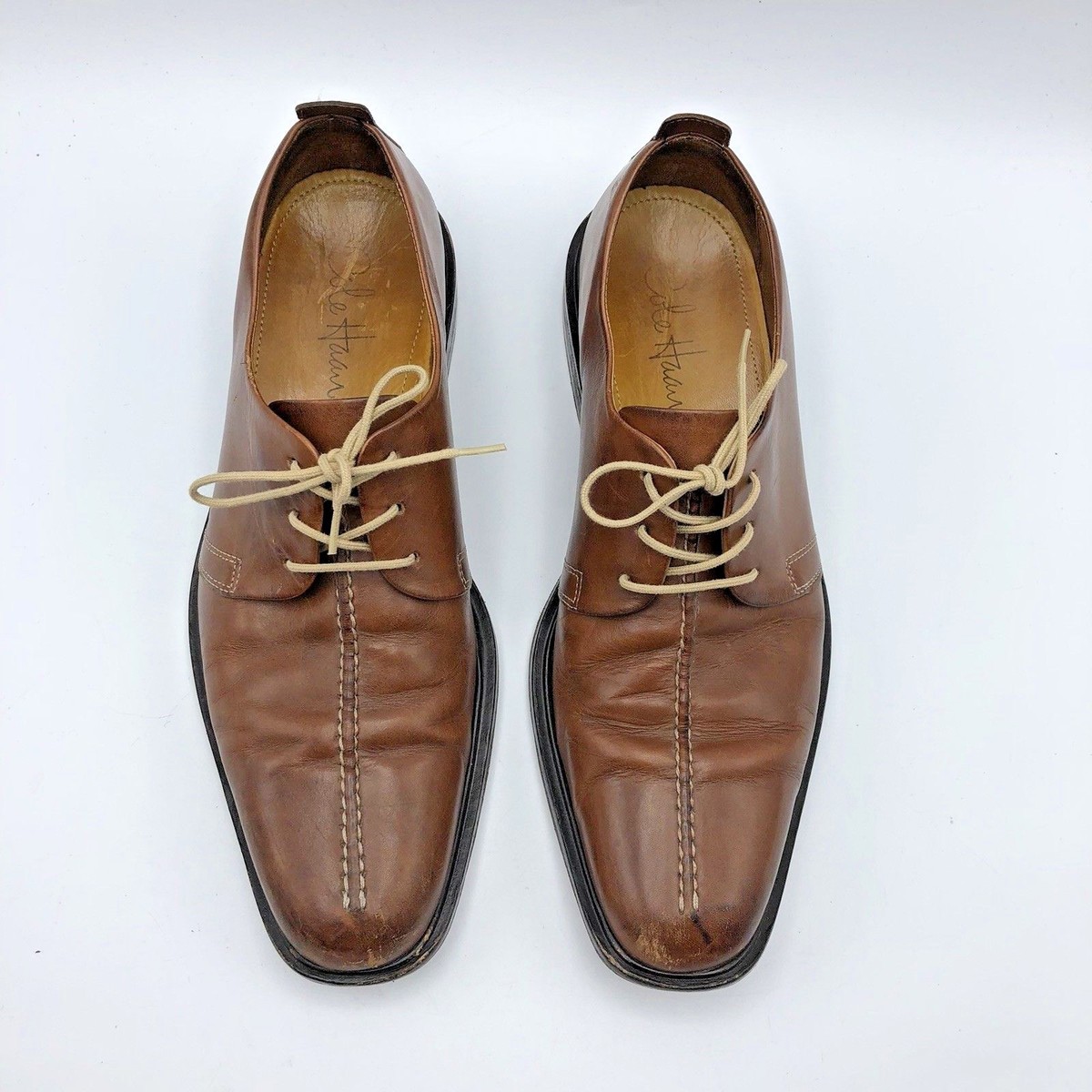 Cole Haan Mens Brown Leather Split Toe Oxford Dress Shoes C06400 13 M‎ Excellent Cole Haan C06400 Men Brown Leather Oxford Dress Shoe Size 8M  main image 4