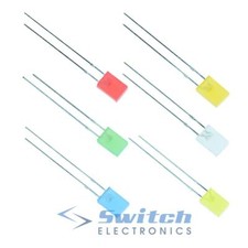 Rectangular 2 x 5mm Diffused LEDs Rectangle