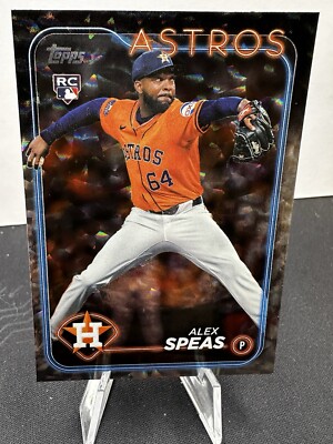  2024 Topps Update Series #US222 Alex Speas RC Rookie Ice Foil Houston Astros
