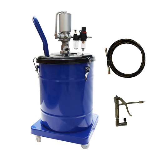 12Gal/45L Pneumatic Grease Injector Compressed Air Grease Gun with