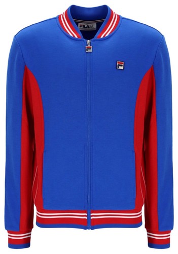 Fila Vintage Borg Wimbledon Settanta Sudadera De Tenis Roja/Azul RRP £80