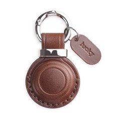 Genuine Leather AirTag Keychain Holder - Compatible with Apple AirTag Holder ...