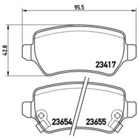 BremsbeläGe BremsklöTze Hinten FüR Opel Corsa C F08 F68 1.2 1.0 Meriva L48