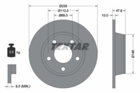 2X Textar 92117303 Bremsscheibe FüR Audi