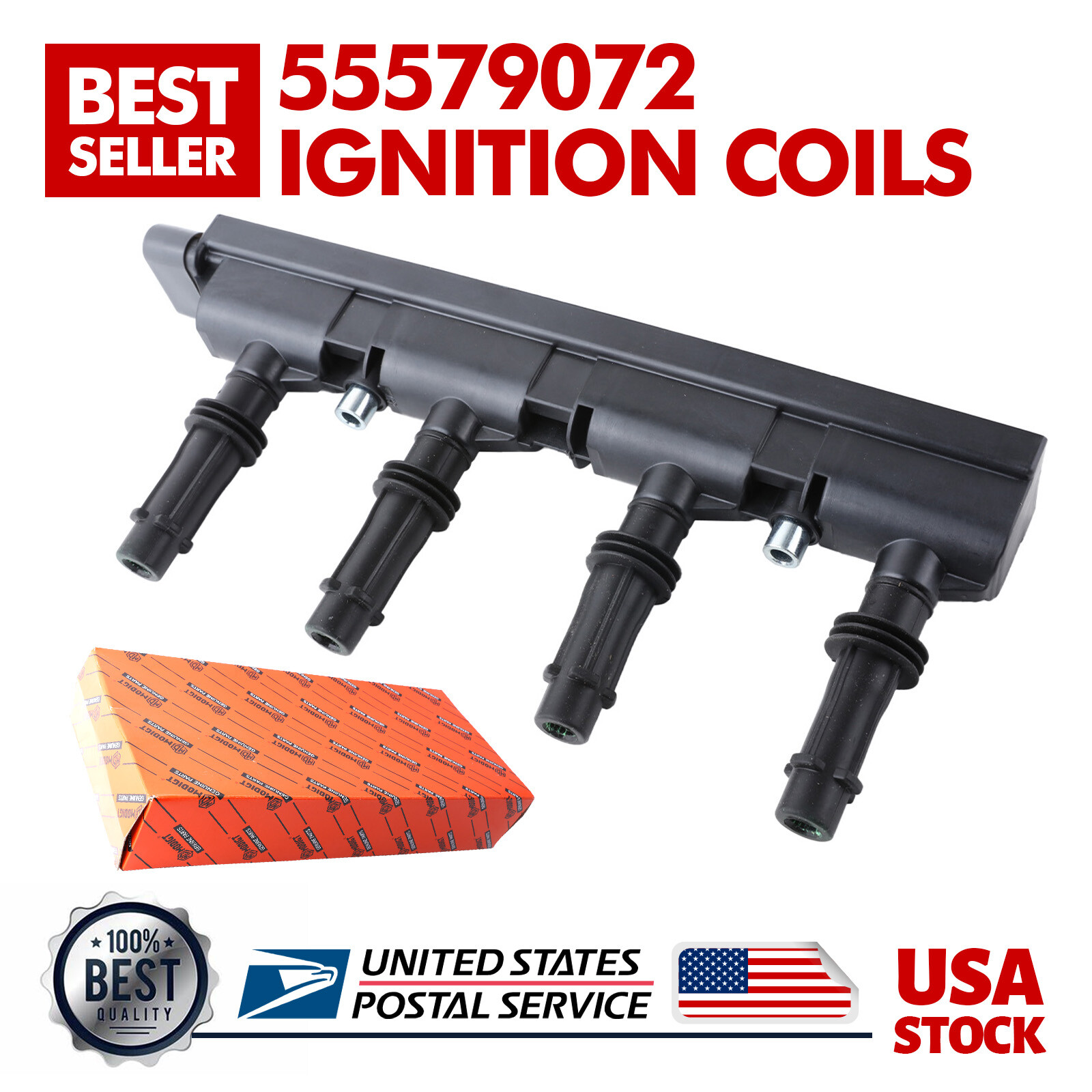 1PC Modigt Ignition Coil 55579072 E100761 25195107 Fits Cadillac ELR 2014-2016