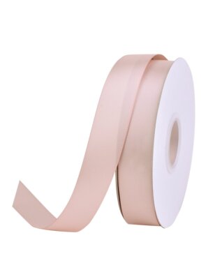 50 Yards Vanilla Double Face Satin Ribbon 1 inch Gift Wrapping Wedding