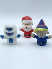 Rudolph the Red-Nosed Reindeer and The Island of Misfit Finger Lot of 3 Puppets