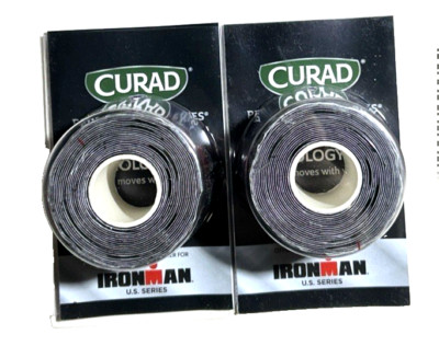 Curad Performance Series Ironman Far Infrared Kinesiology Tape, 12 strips (2x10)