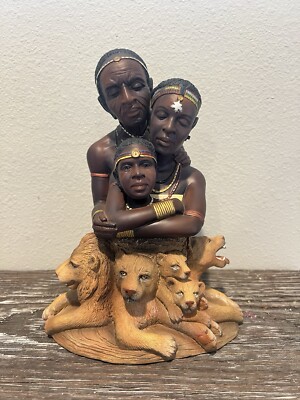Dave Grossman Creations Legacy Series Figurine 2002 African Family Husband Wife