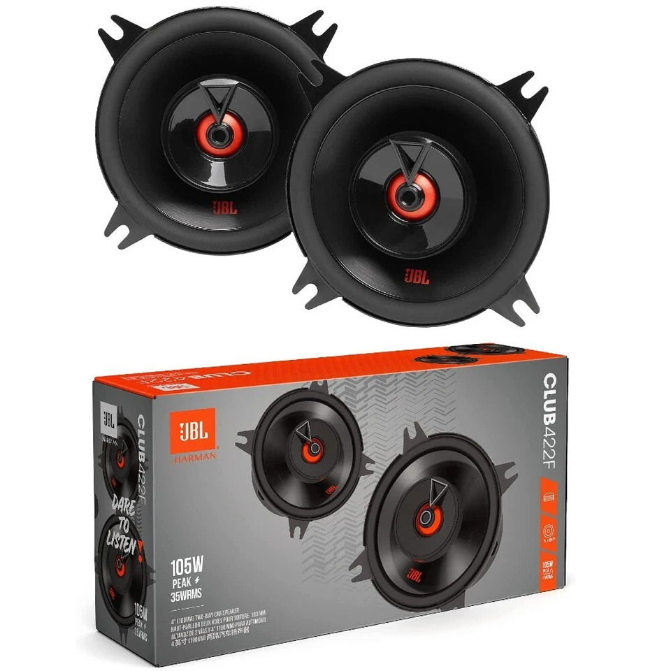 2 JBL CLUB 422F Lautsprecher Koaxial 2 Vie Von 10 CM 35 Watt RMS 105 Watt Max - Bild 2 von 4