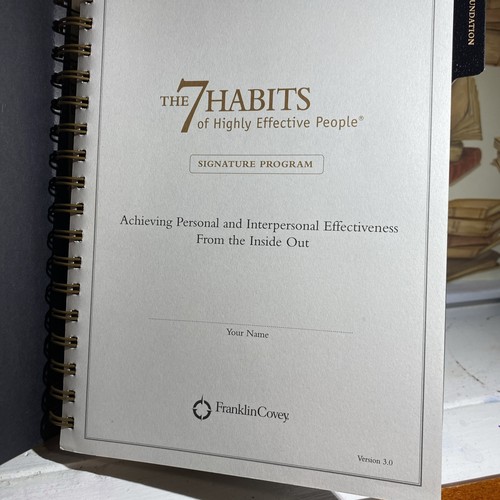 NEW Franklin Covey 7 Habits of Highly Effective People Signature Program Kit - Imagen 5 de 11
