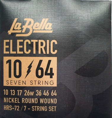 La Bella HRS-72  7-String Set  Electric Guitar Strings / Gitarren Saiten 010-064