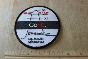 ANSARI X-PRIZE PATCH 2004 SPACE SHIP ONE GONE BINNIE MELVILL PATCH 