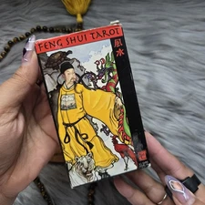 Feng Shui Tarot by Eileen Connolly 78 Card Tarot Deck With Little & Book USED