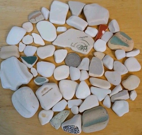 Genuine Surf Tumbled Pottery Washington Multiple Color Sea Glass Ceramic