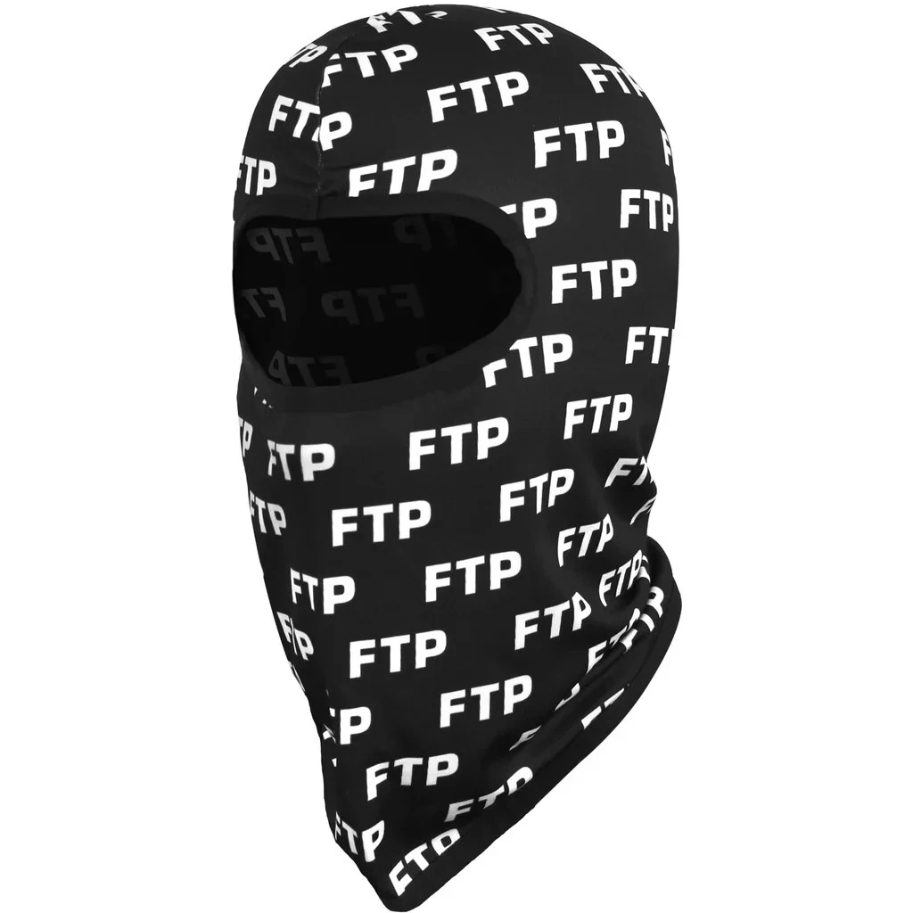 FTP All Over Logo Ski Mask Balaclava Sheisty - 100% Polyester Spandex NEW