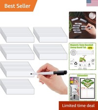 Strong Magnet Magnetic Dry Erase Labels - 60 Rectangular Tabs for Multiple Uses