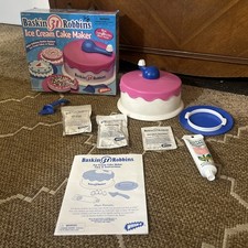 Vintage 2001 Wham-O Baskin Robbins Ice Cream Cake Maker Pre Owned Near Complete 