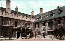 Postcard Lincoln Quadrangle Oxford College England Unposted