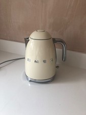 smeg kettle and toaster set cream