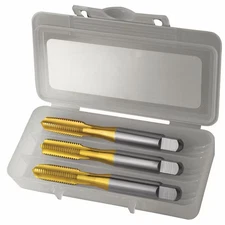 Chicago-Latrobe 174528 Tap Set, 3/8"-16, Bottoming, Plug, Taper, 4 Flutes, Unc