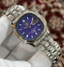 Rare Vintage Seiko Superior SKZ037 “Whirlpool” Auto Blue Dial Day/Date