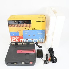 Console Sharp Twin Famicom AN-500B Noire En Boîte Nintendo Testée...
