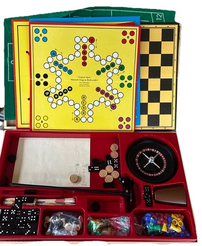Vintage German & Gambling Case Set Roulette, Chess, Checkers, Poker - Picture 2 of 18