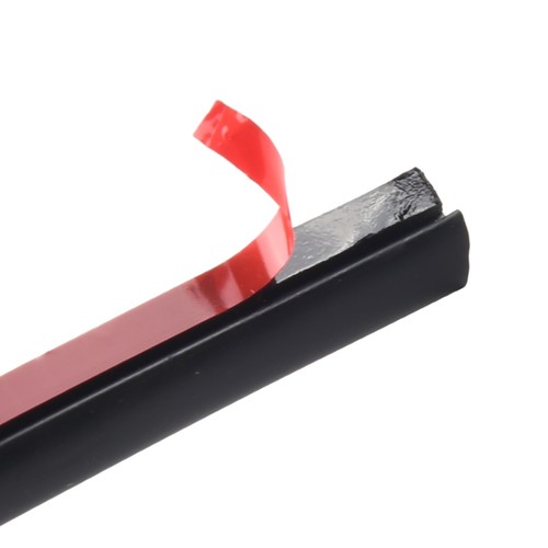 5M T-Type Rubber Sealing Strip Black For Car For Edge Trim Bumper Lip Side Skirt - Foto 6 di 24