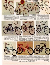 VINTAGE 1976 HUFFY BICYCLES & TRAILCAT CYCLES & GO CARTS CATALOG AD PHOTO PRINT