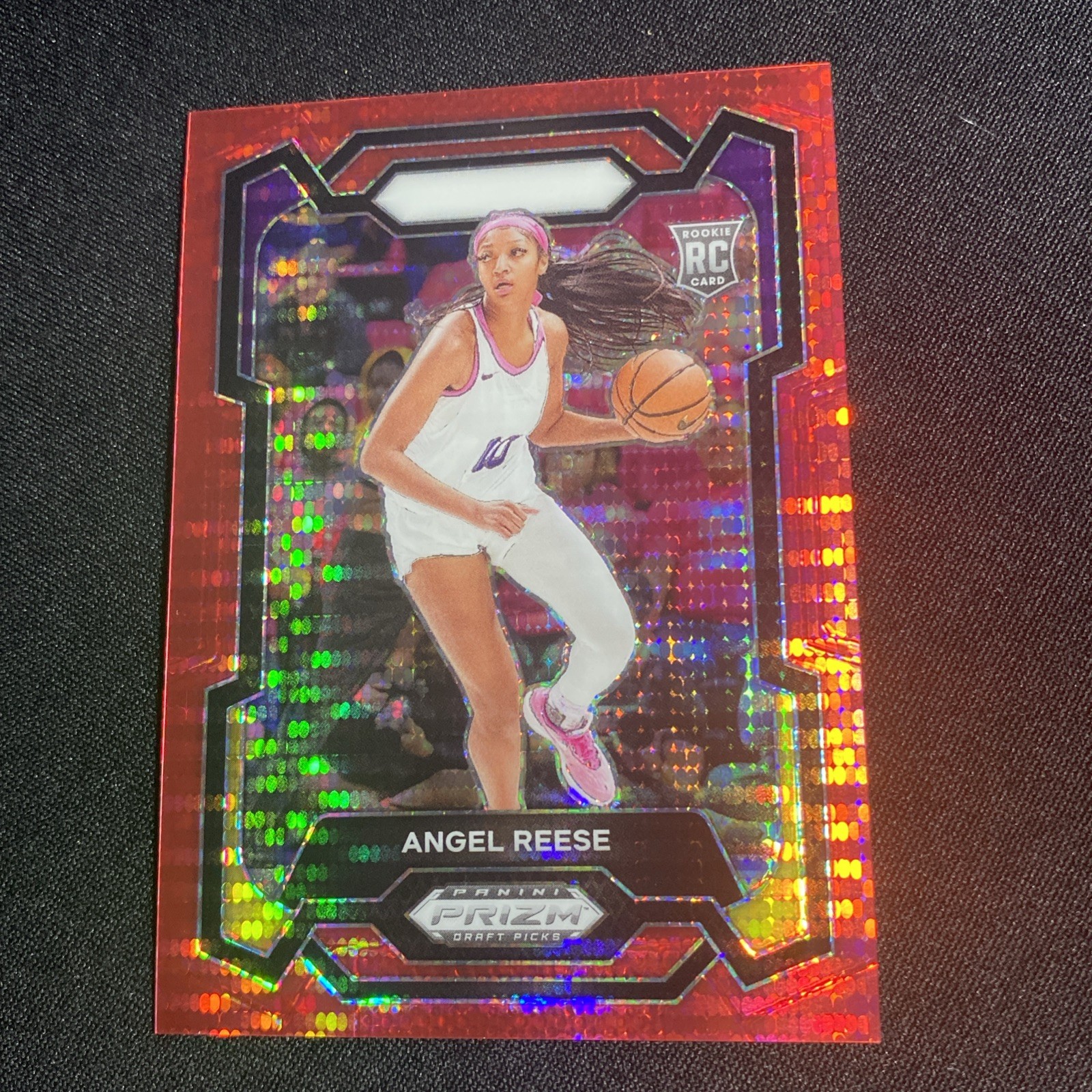 2024 Panini Prizm Draft Picks - Red Pulsar Prizm #38 Angel Reese /299 RC WNBA