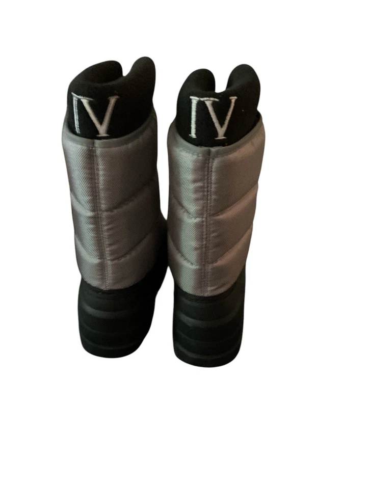 Polo Ralph Lauren Niños Botas de Nieve Plateadas Talla 9 Exterior Unisex Sin Cordones Senderismo Foto 2 de 4