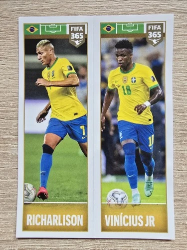 Panini Vinicius JR Richarlison 364 Brazil FIFA 365 2022 Soccer Sticker Topps