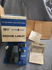 VINTAGE SMITH VICTOR MOVIE LIGHT FOR SUPER 8 CAMERAS MODEL Q1U