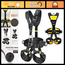 Thick Half Body Safety Climbing Belt - Gear for Tree Climbing, Rappelling & Resc